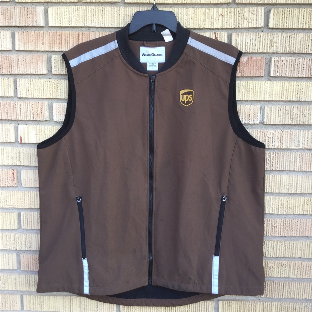 UPS Brown Work Delivery Vest size 2XL